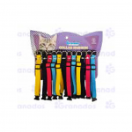 Kit Collar Fashion C/Resorte P/Gatos C/12 pzas