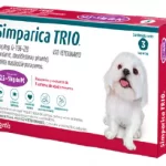Simparica Trio 6 mg - 2.6 a 5 kg 3 pzas