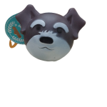 Pelota De Perro Gris Semi Rígida Con Chillido