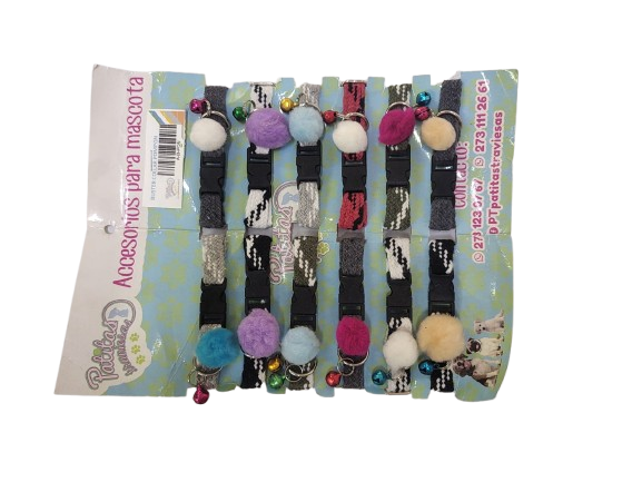 Kit 12 Pzas - Collar Mini - Pompon
